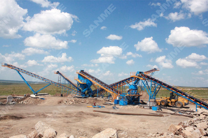 哈薩克斯坦時產330噸花崗巖破碎生產線