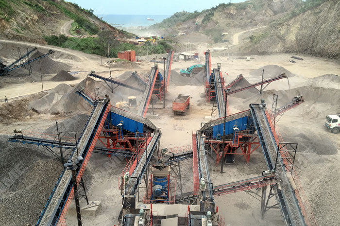 印尼時產300噸安山巖破碎生產線