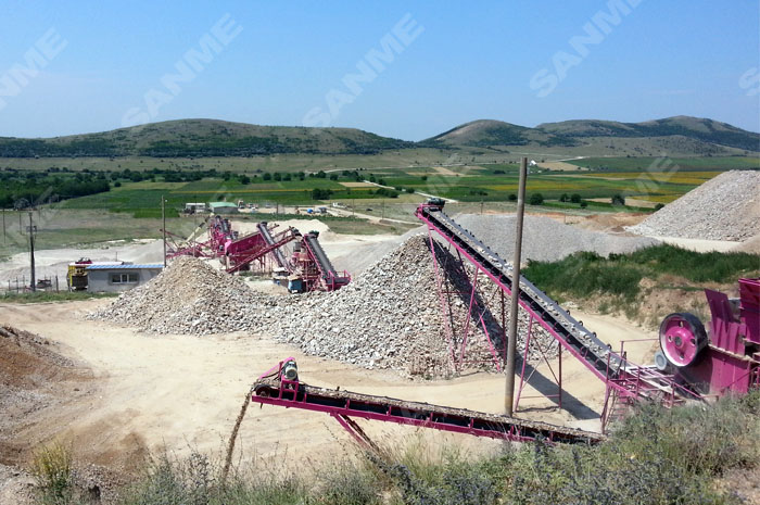 羅馬尼亞時產250噸花崗巖制砂生產線