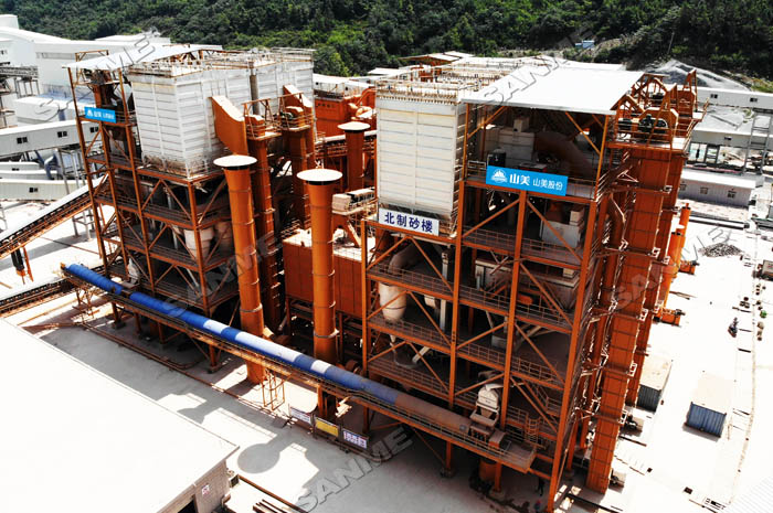 中電建安徽池州長九(神山)時產800噸精品樓站式機制砂生產線